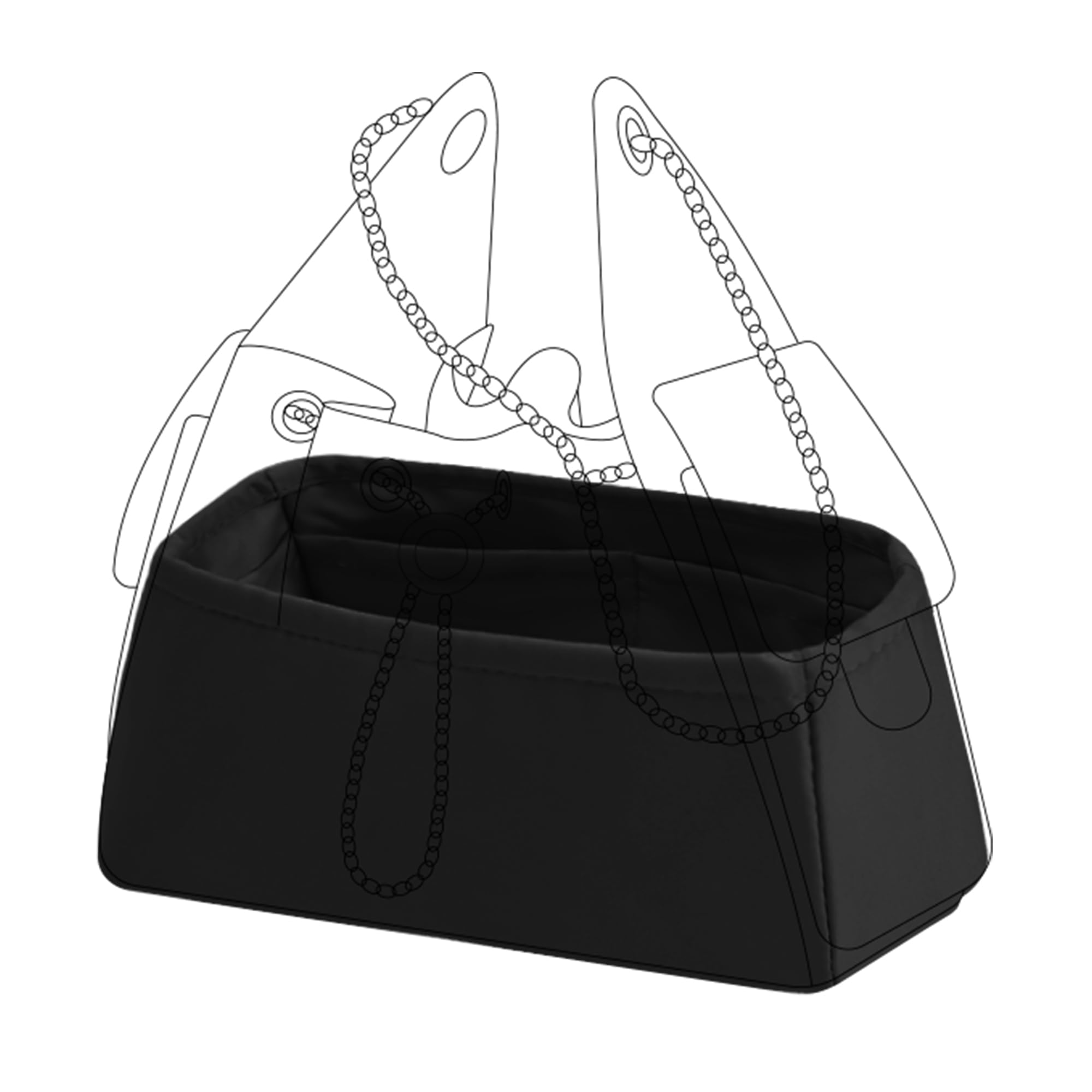 Amazon.com: DGAZ Silk Purse Organizer Insert Fits Chanel 25