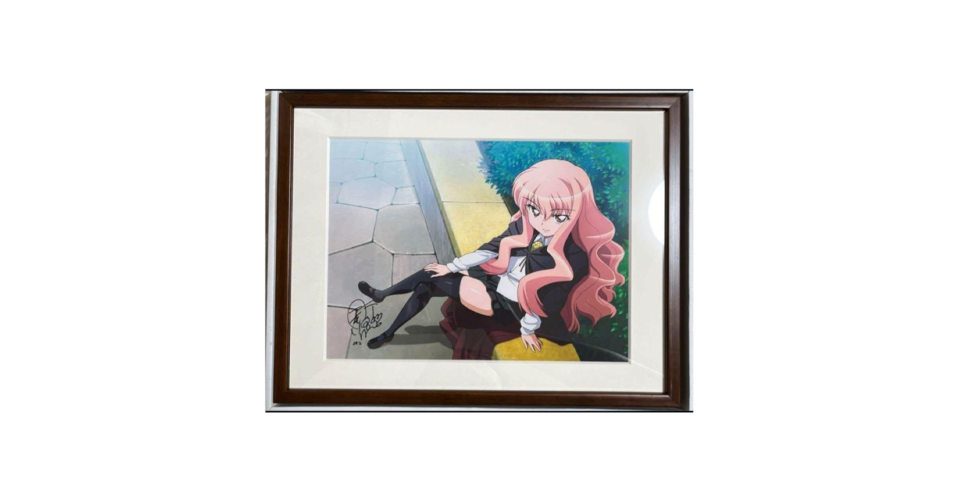 Amazon.co.jp: ゼロの使い魔 釘宮理恵 直筆サイン入り 額装複製原画