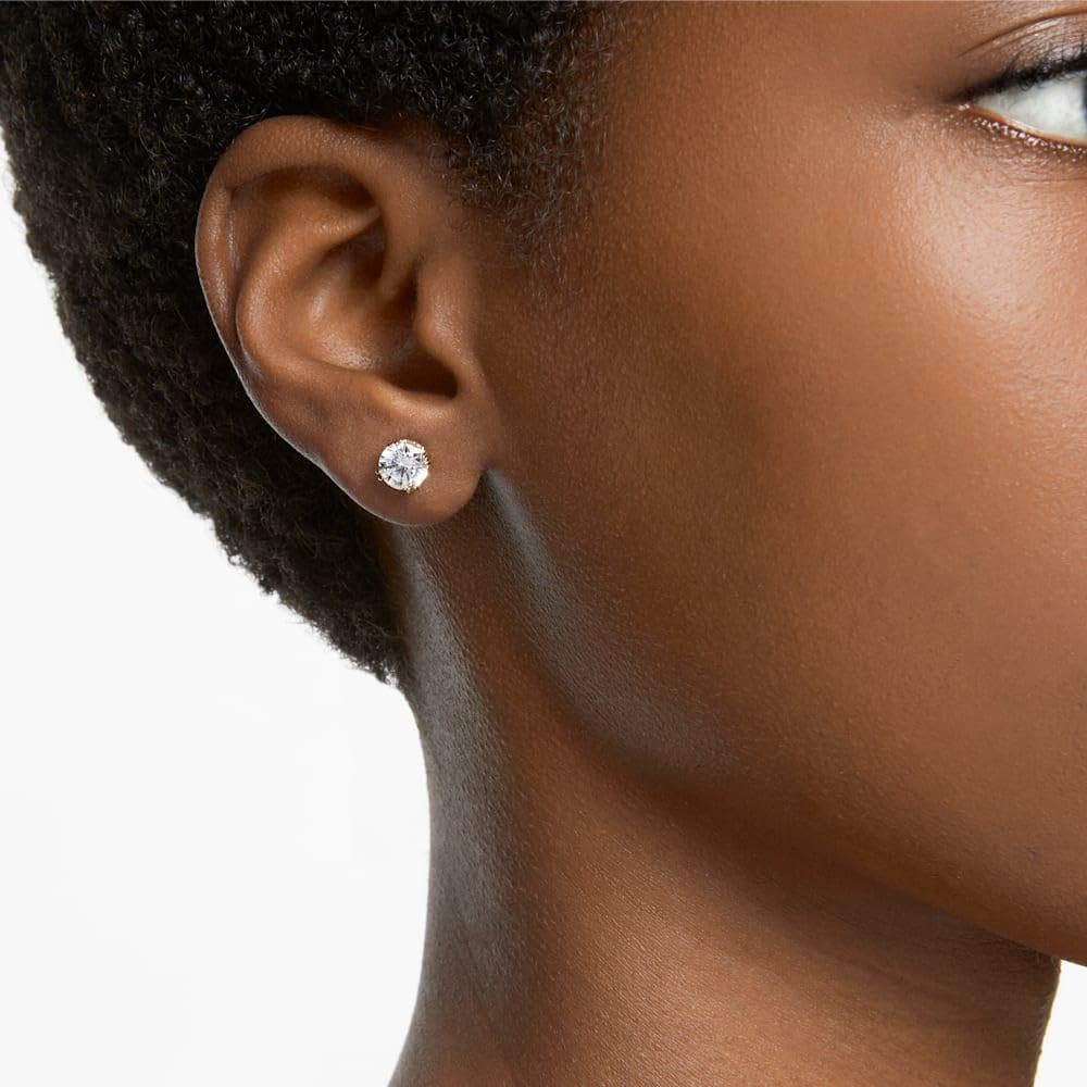 Swarovski Stilla boucles d'oreilles, cristaux blancs taille brillant