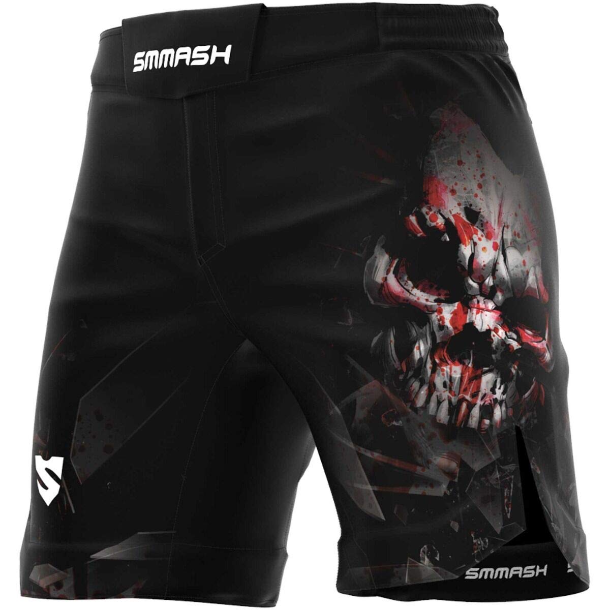 SMMASH Pantalones Cortos Hombre para Artes Marciales Kickboxing Boxeo Muay Thai Deportivos De Combate Choker