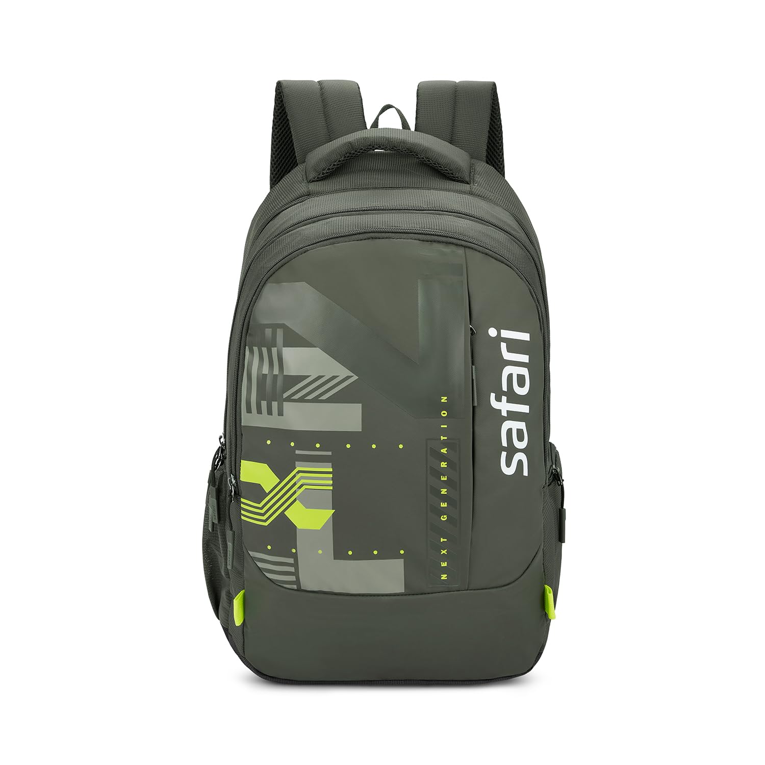 Aether 3 37L Casual Printed Laptop Backpack, school bag for boys and girls, college bag, office bag, travel bag for men and women, 3 compartments, Raincover, Bottle holder, Color- Olive