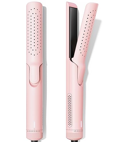 VAVOOV Pro Airflow Styler - Plancha rizadora con aire fresco ventilado de 360 para rizos de larga duración, alisador y rizador de pelo de 1 pulgada