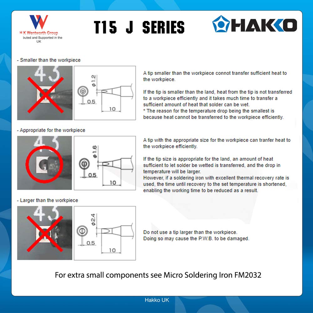 Hakko T15-JL02 - T15 Series Soldering Tip; Bent Conical; R0.2mm/30° x 7.5mm x 9.3mm