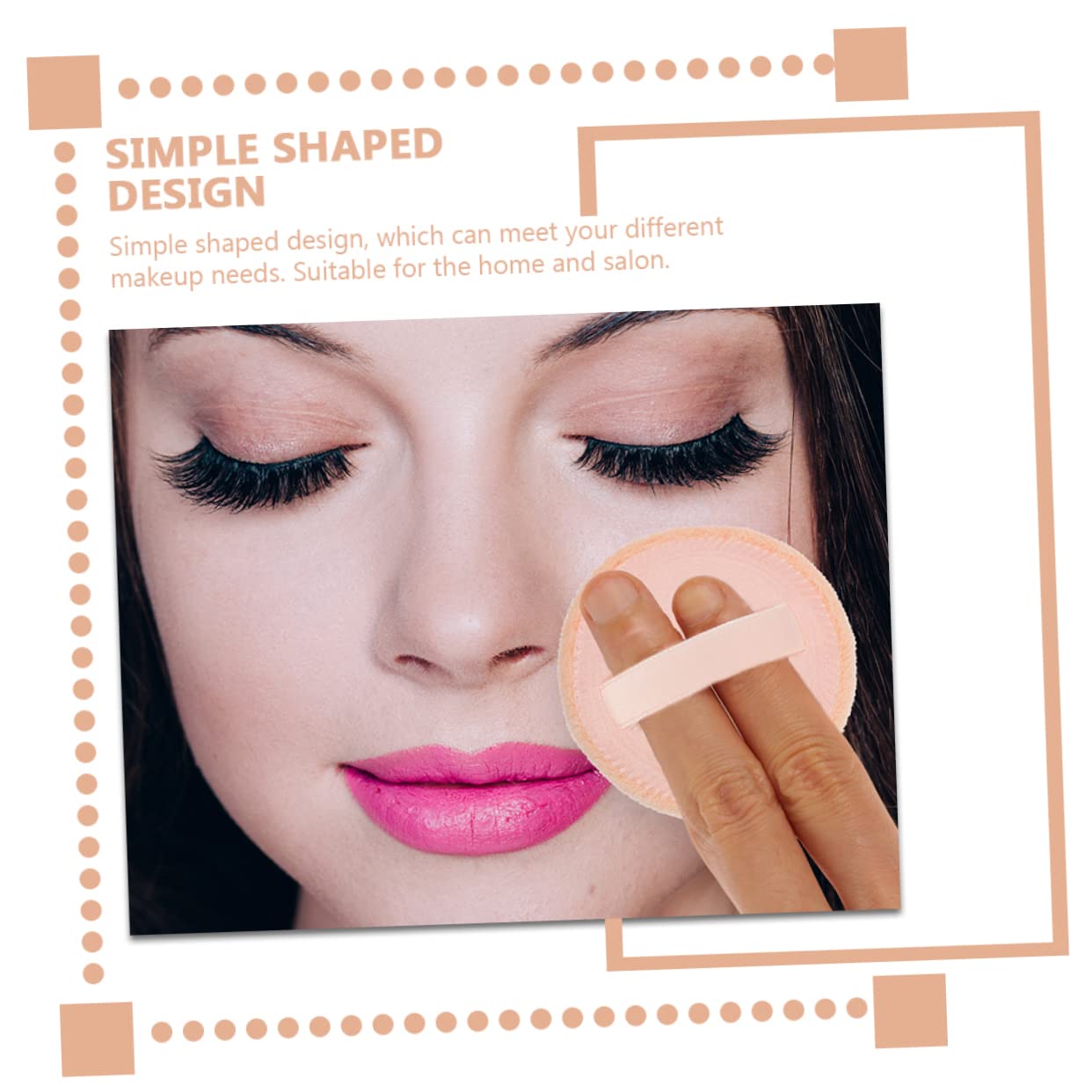15pcs Supple Loose Round Powder Puff for Cosmetics Makeup Gentle Cotton Pads Makeup Sponge Tool Compact