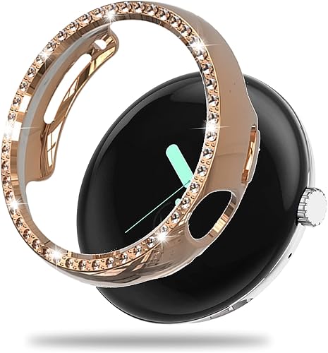 Miimall Funda compatible con Google Pixel Watch, marco de diamantes de imitación de cristal para mujeres y niñas, funda protectora de policarbonato disponible en Yaxa Colombia