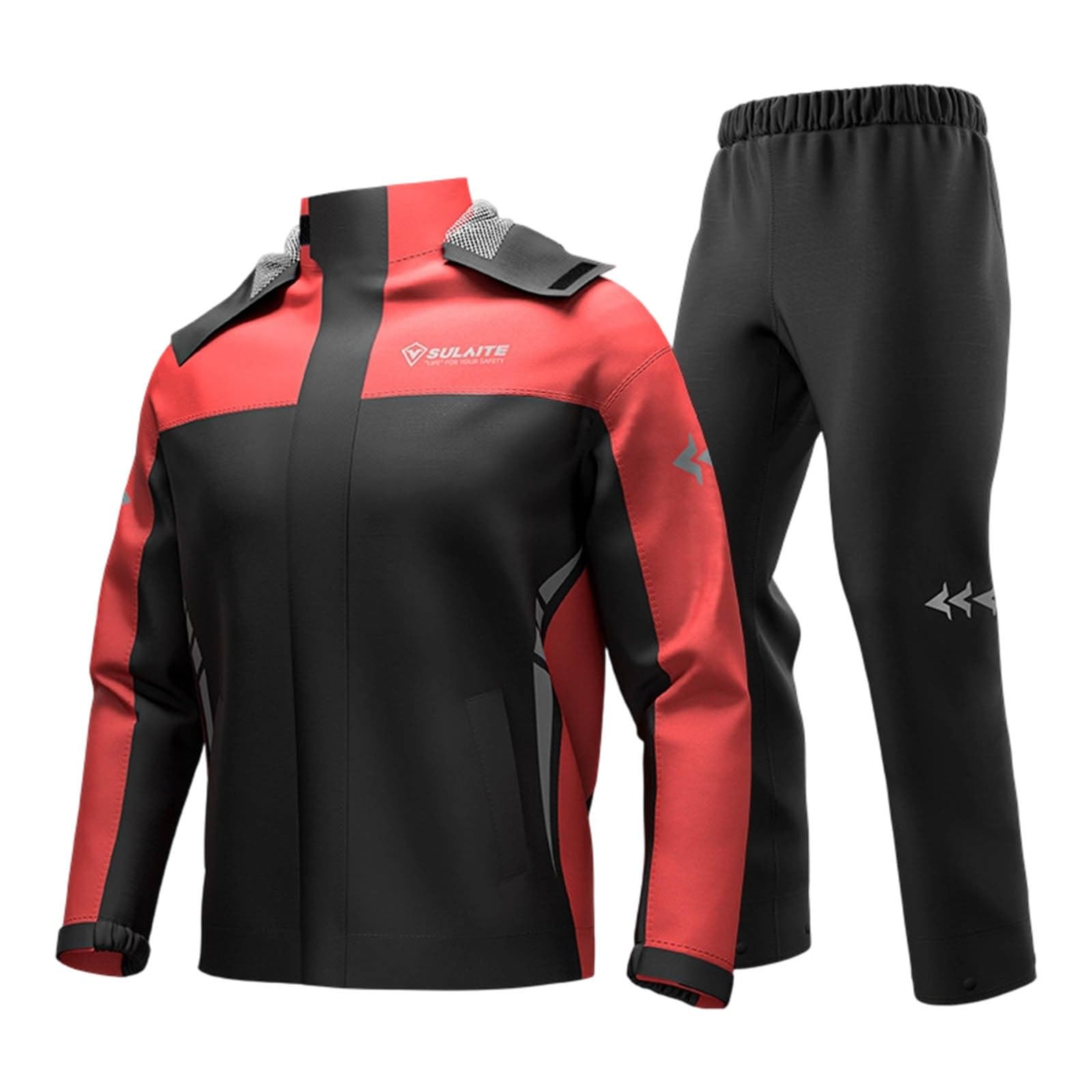 Chubasquero impermeable para hombre, chubasquero ligero transpirable con capucha, equipo de equitación de motocross, ultrafino, para lluvia dividida, ropa protectora de dos piezas