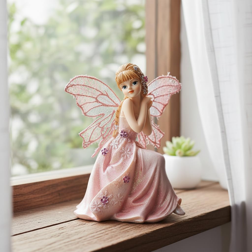 Comfy Hour Sitting Fairy Figurine, Collectible for Home Decoration, Fairyland Collection - Image 5