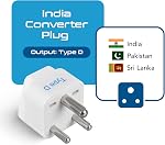 Ceptics GP-10-3PK Grounded Universal Plug Adapter for India, Type D, 3 Pack