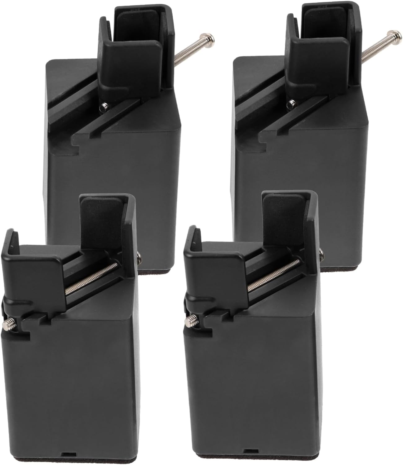 4pcs Adjustable Furniture Risers for Bed Couch and Desk Heavy Duty Heightening Support Pads for Enhanced Stability and Functionality Easy to Install and Versatile Use