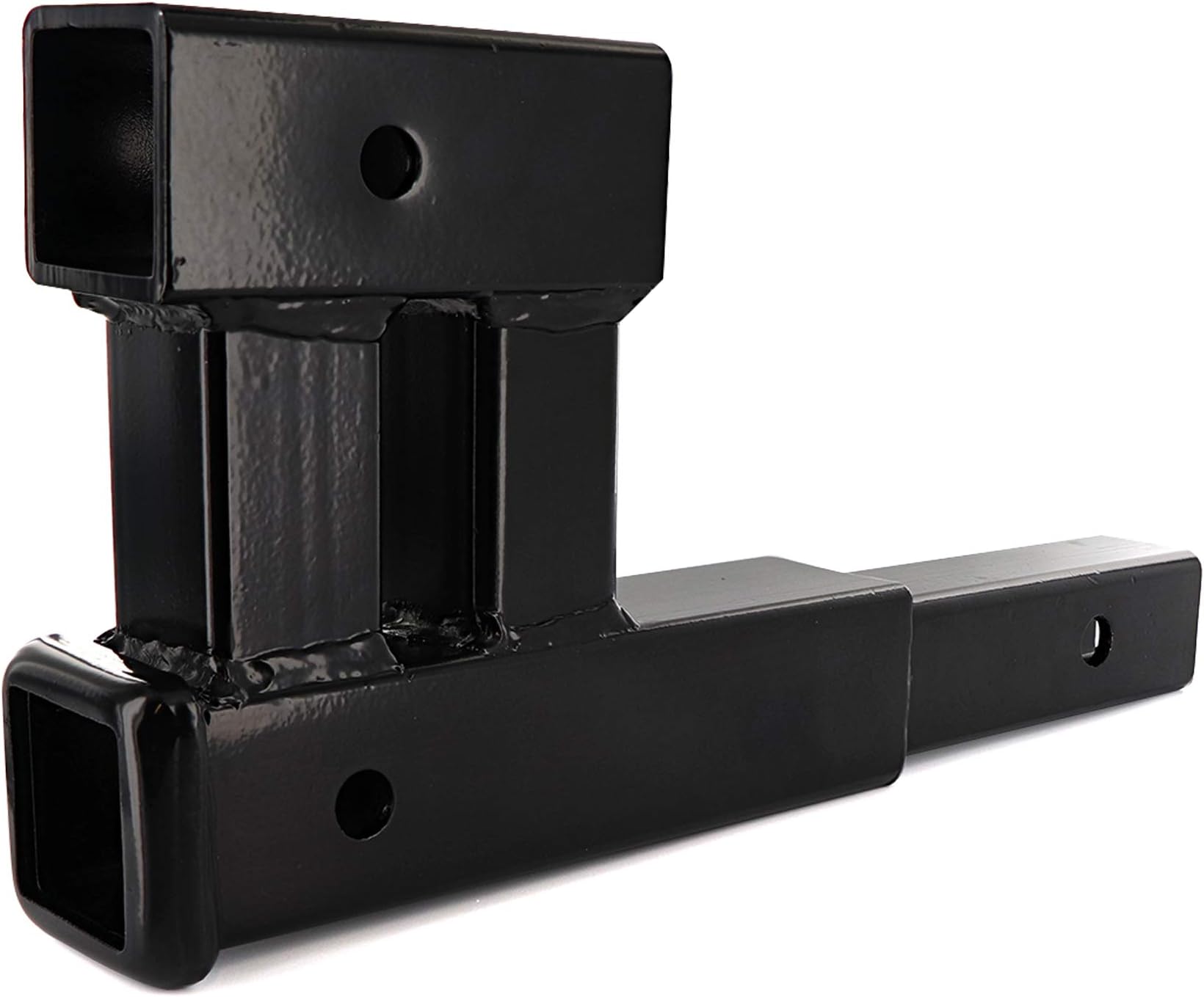 Ram-Pro Hitch Extender Bicycle Extension Receiver Adapter Trailer Dual Hitch Receiver Rise Drop Bike Racks High Weight Pin Holes Rage Power Sports Towing Double Extender