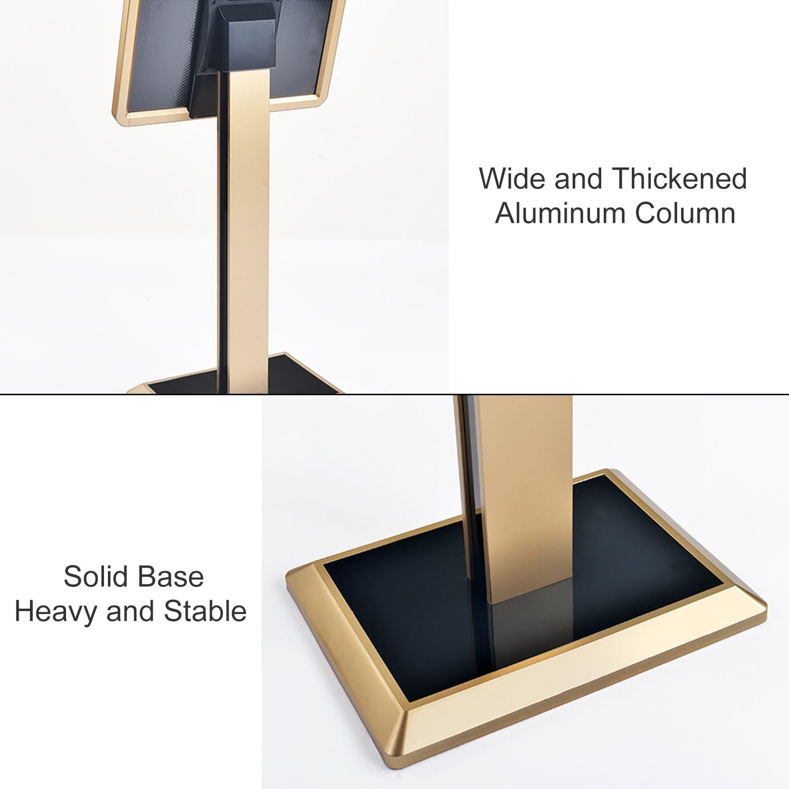 Soporte para carteles de altura ajustable, soporte para póster de pedestal al aire libre, ideal para ferias, eventos y promociones, duradero y fácil de montar