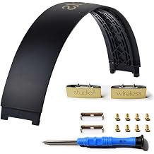 Studio 3 Headband & Hinge - Replacement Parts Accessories Repair Kit for Beats Studio 3 Headphone Black Gold