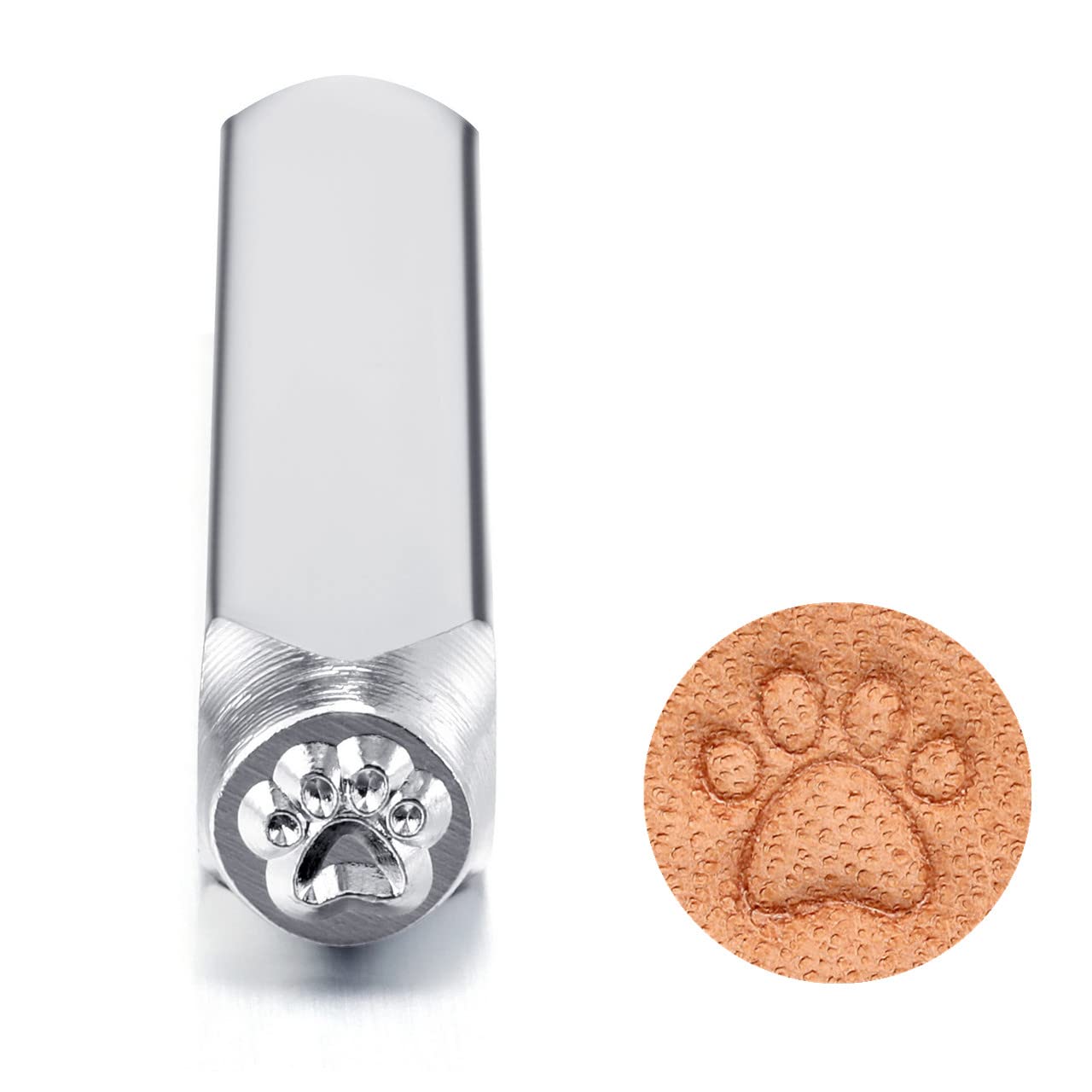 Yoption 6mm Dog Paw Metal Stamp Punch Stamping Tool for Stamping/Punching Metal, Jewelry, Leather and Wood