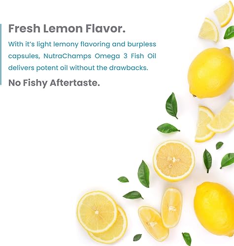Miniatura 8 de NutraChamps Paquete de 2 unidades de aceite de pescado y enzimas digestivas Omega 3