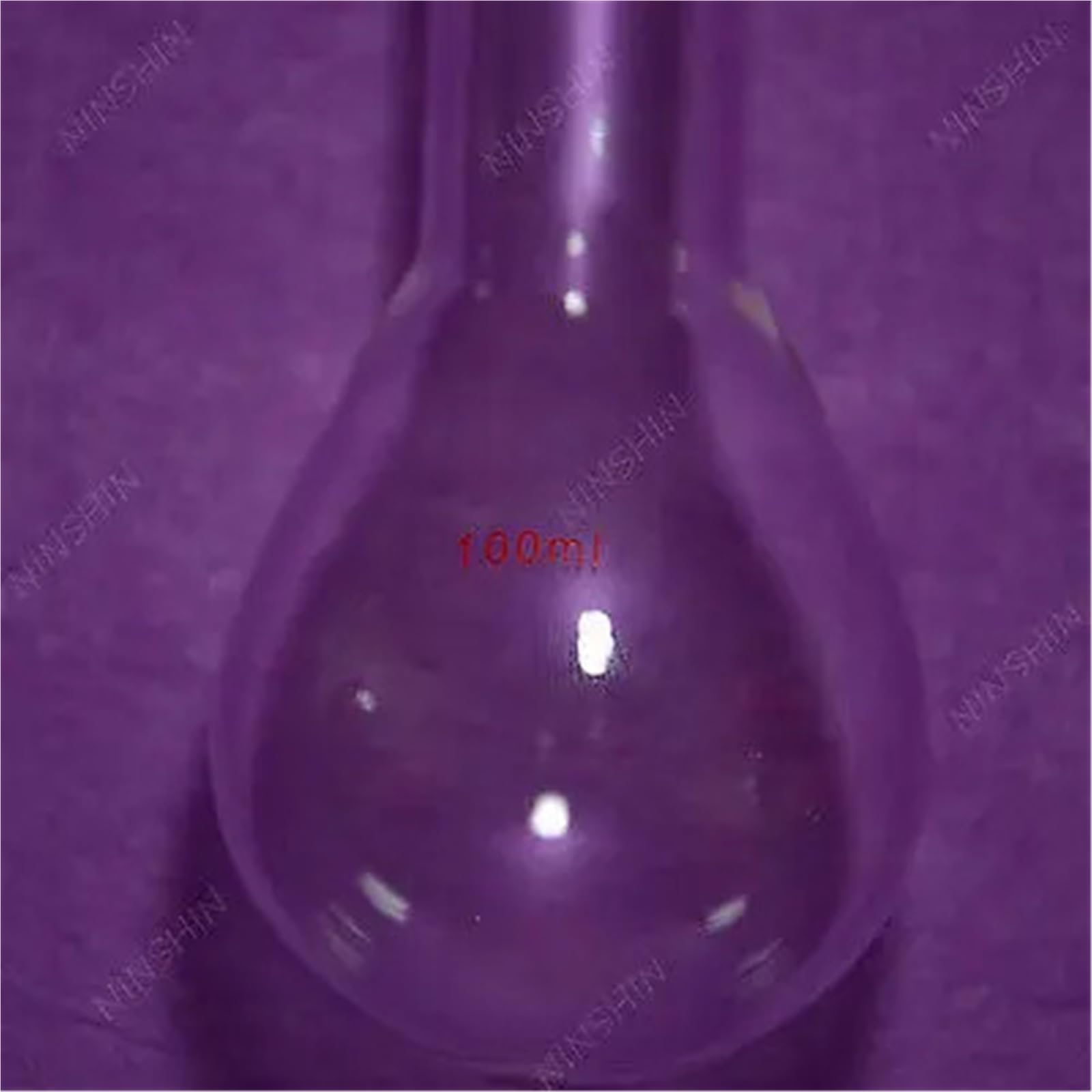 Piersiówka Kjeldahla, kolba z długą szyją, 100 ml, 24/40, szklana butelka piryformowa