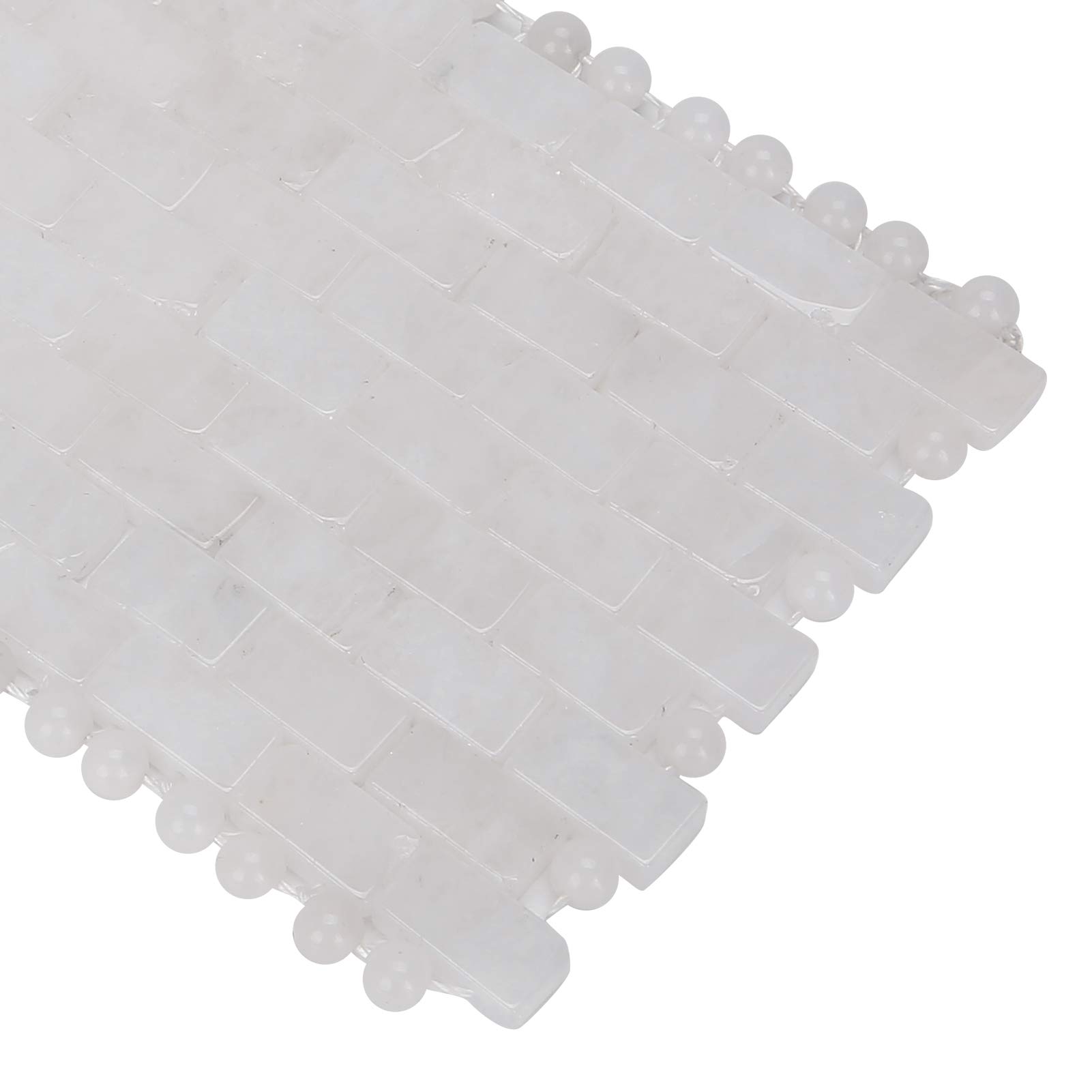 Le masque de relaxation des yeux Jadestone, outil de soin de sommeil naturel pour masseur de visage réduit les cernes(Jadestone blanc)