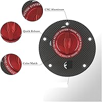 Vista 5 de Accesorios de fibra de carbono para motocicleta, de liberación rápida, para tanque de combustible, cubierta de tapa de aceite de gas compatible