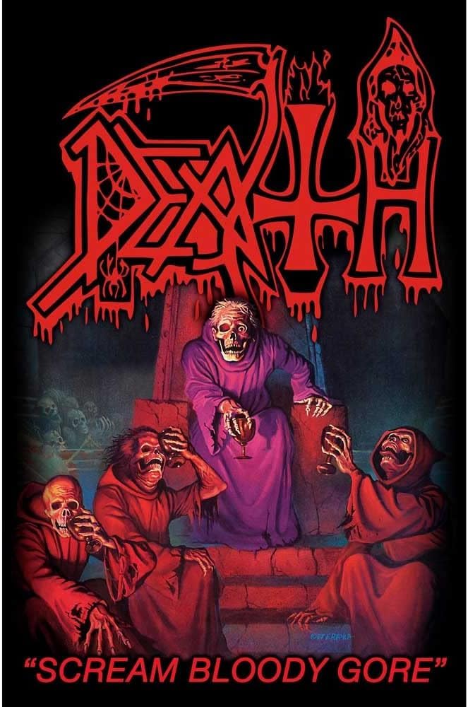 Amazon.com: DEATH Death Scream Bloody Gore Official Textile Flag