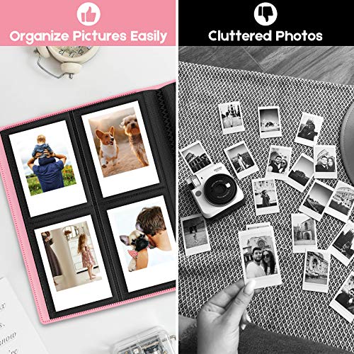 Ablus 160 Pockets Mini Photo Album For Fujifilm Instax Mini Camera, Polaroid Snap, Z2300, Socialmatic Instant Cameras & Zip Instant Printer (Pink) #TOP6