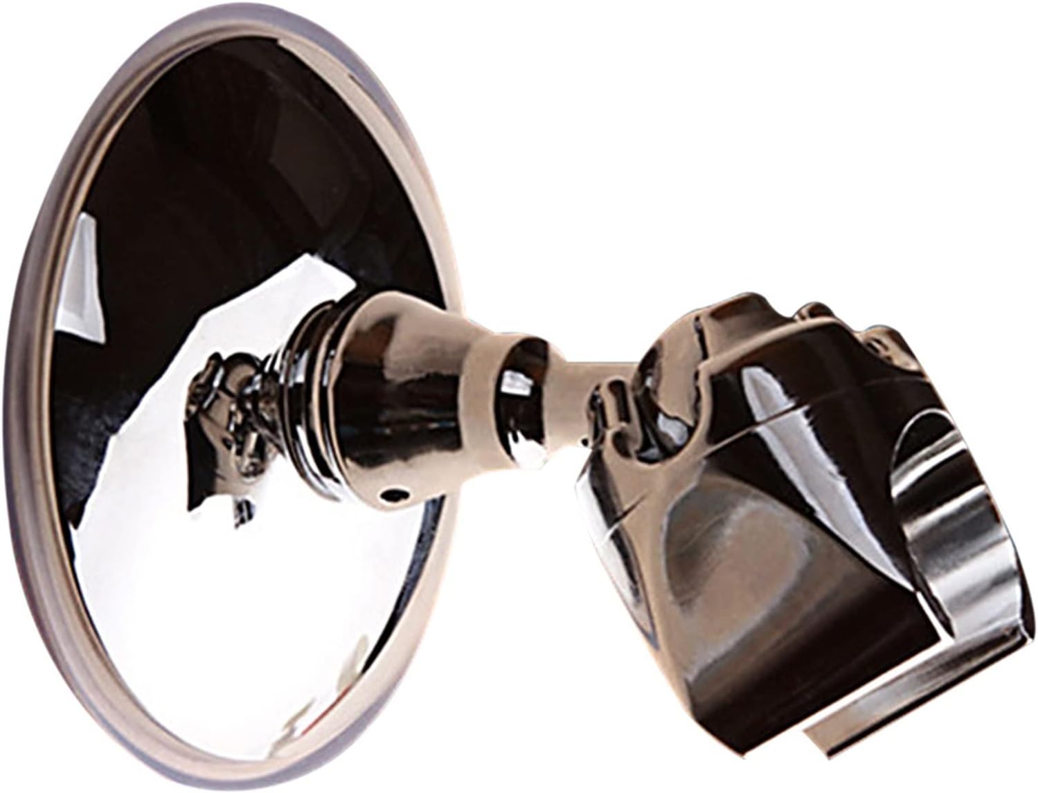 Shower Head Wand Holder, Shower Holder Silver Rack Wall Mount Vacuum ABS Removable Bracket Portable Suction Cup Shower Head Holder Adjustable