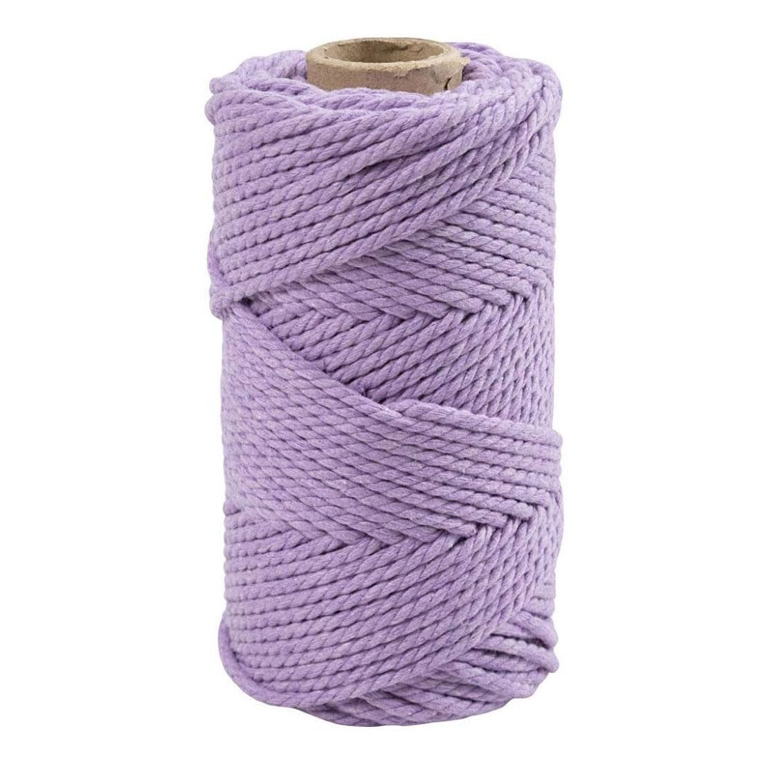 Cordón de macramé, diámetro de 4 mm, longitud de 55 m, 330 g, color amarillo