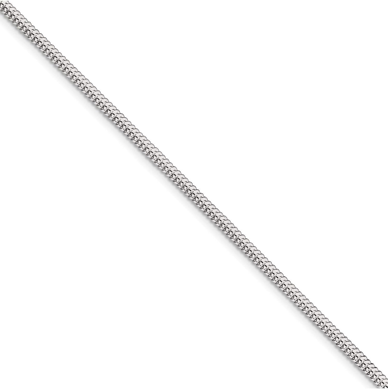 Sterling Silver 2.5Mm Snake Chain With 1In Ext. Anklet (Length=9) (Width=2.5)