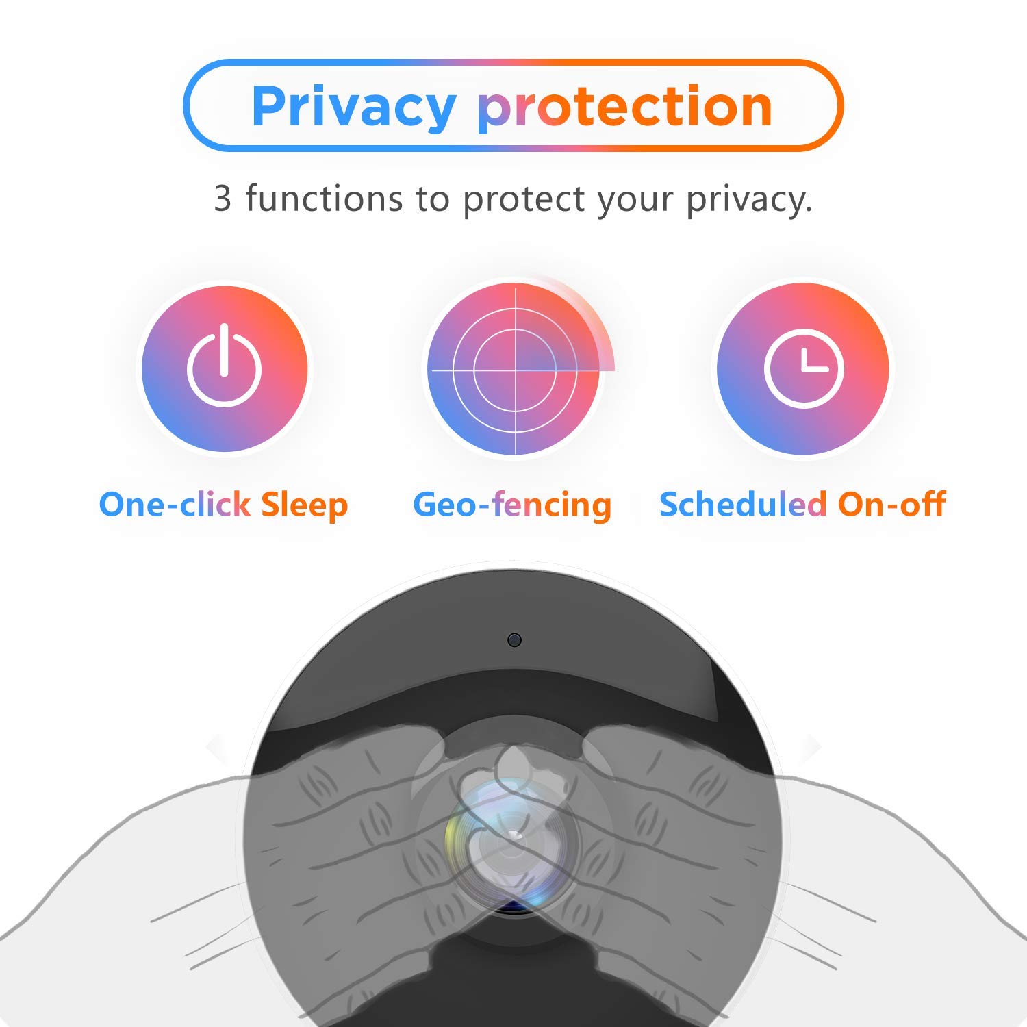 Inteligentny monitor dla niemowląt z aplikacją mobilną, 1080p FHD, Arenti IN1 Video Baby Monitor, wykrywanie dźwięku i ruchu, 2-drożne audio, Night Vision, kamera dla psów wewnętrznych, współpracuje z