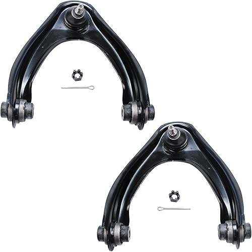 Miniatura 654 de Detroit Axle - Kit de brazos de control de extremo delantero RWD para Dodge Ram 03-06 2500 3500, 2 brazos de control superior con rótula 2 varillas