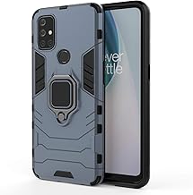 Glaslux Bumper Back Case Cover for OnePlus Nord N10 5G|Ring Holder & Kickstand in-Built | 360 Degree Protection Back Case Cover for OnePlus Nord N10 5G (TPU,Blue)