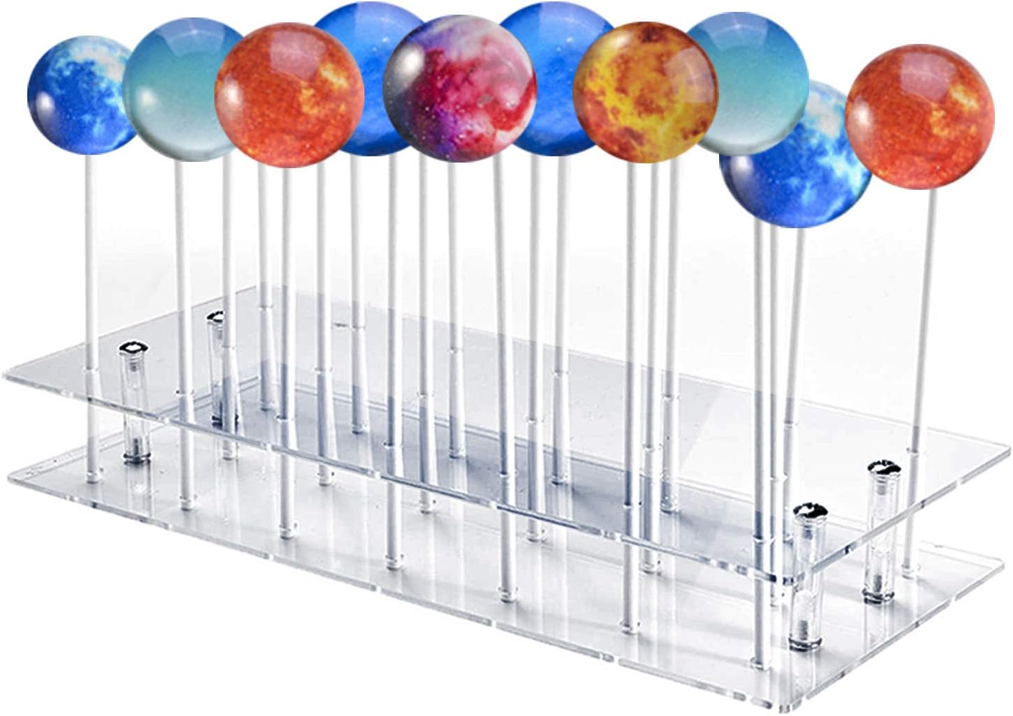 20 Hole Acrylic Cake Pop Lollipop Clear Display Stand Drying Cooling Decorating Cake Ball Holder,Dessert Sticks