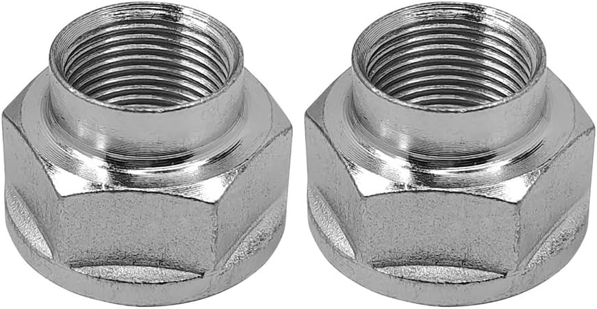 2PCS Front Wheel Axle Nut Shaft Spindle Nuts Compatible with Honda Accord CR-V Odyssey Pilot Ridgeline Civic Passport Acura MDX RL RDX TL ZDX TSX 90305S3VA11