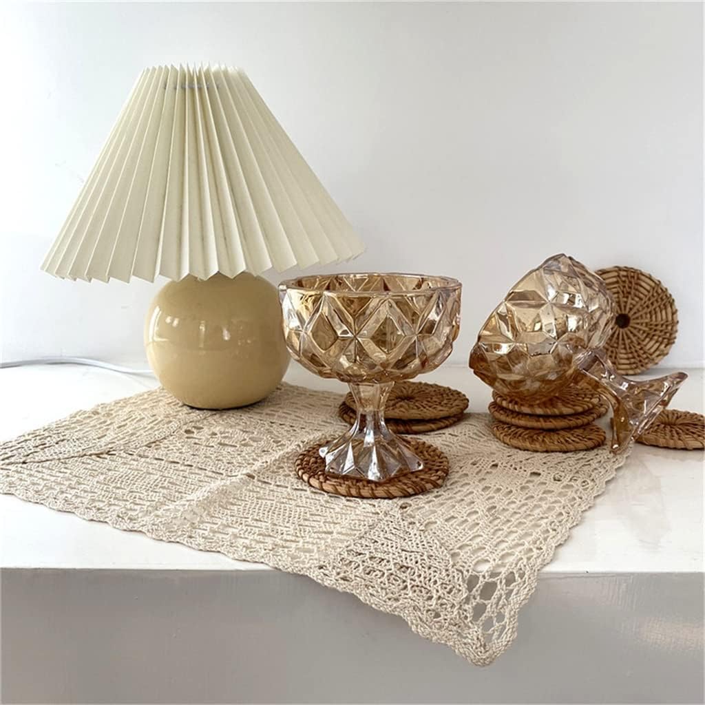 Vintage Crystal Glass Cup Embossed Goblet Home Party Dessert Yogurt Ice Cream Cup Cocktail Glass Gifts Drinkware