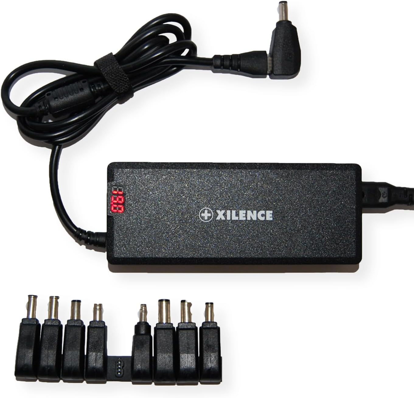 Xilence XM008 Univerzalni polnilnik za prenosnik 75W, 9 adapterjev, črn