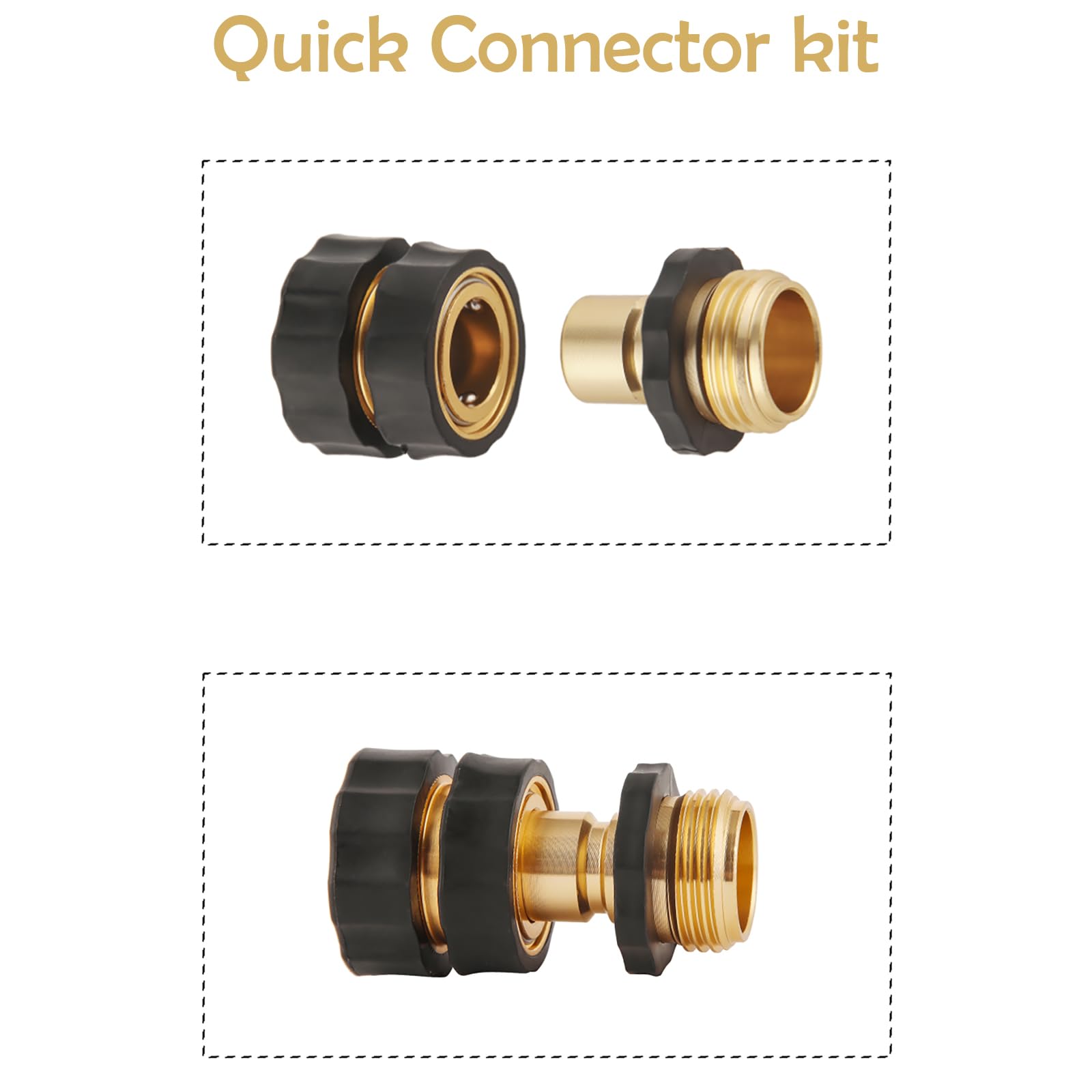 Quick Connect Hose Fittings - 6 Pack -5