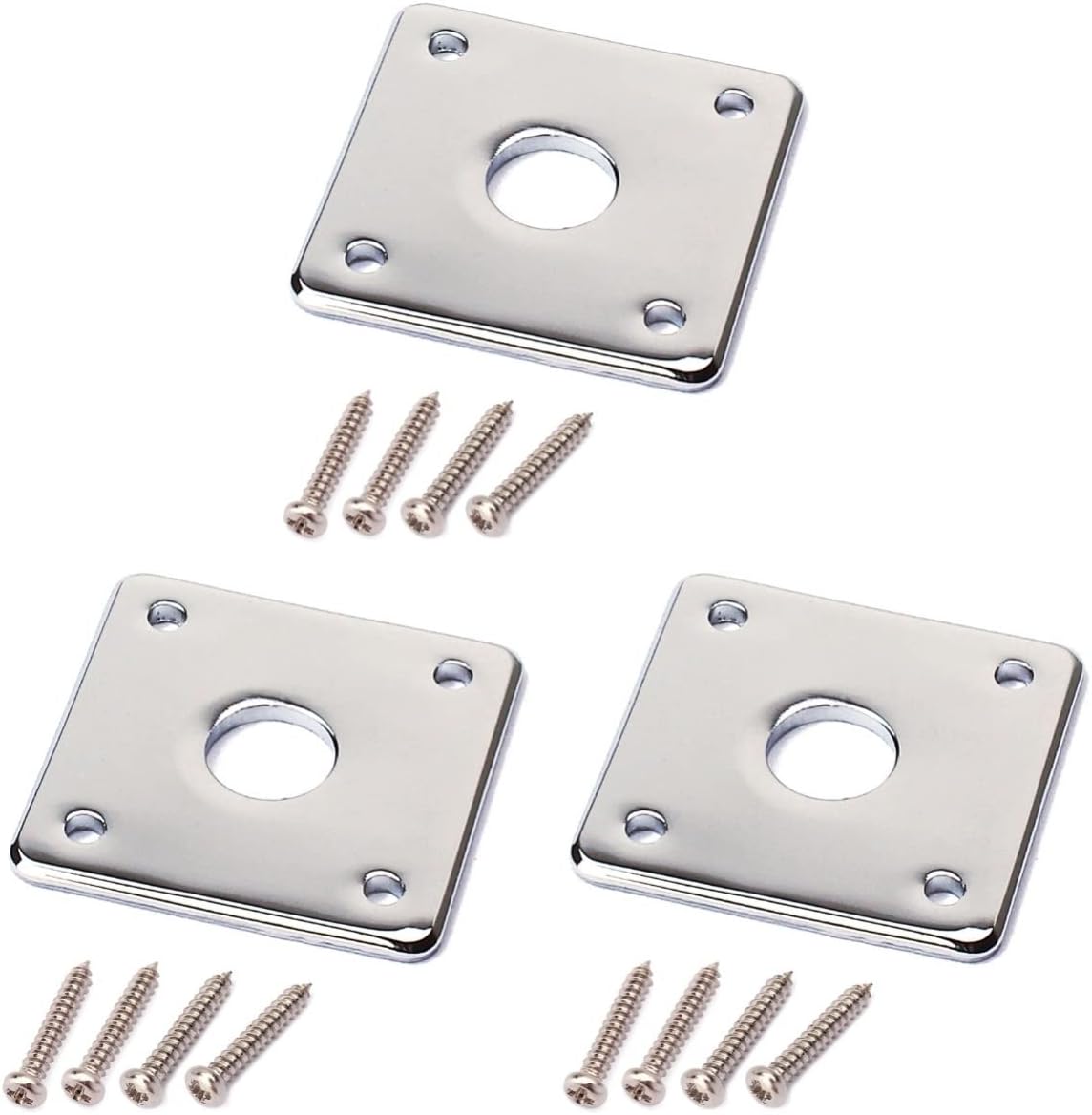 Milisten Guitar Jack Plate 3pcs Guitar Audio Jack Guitar
