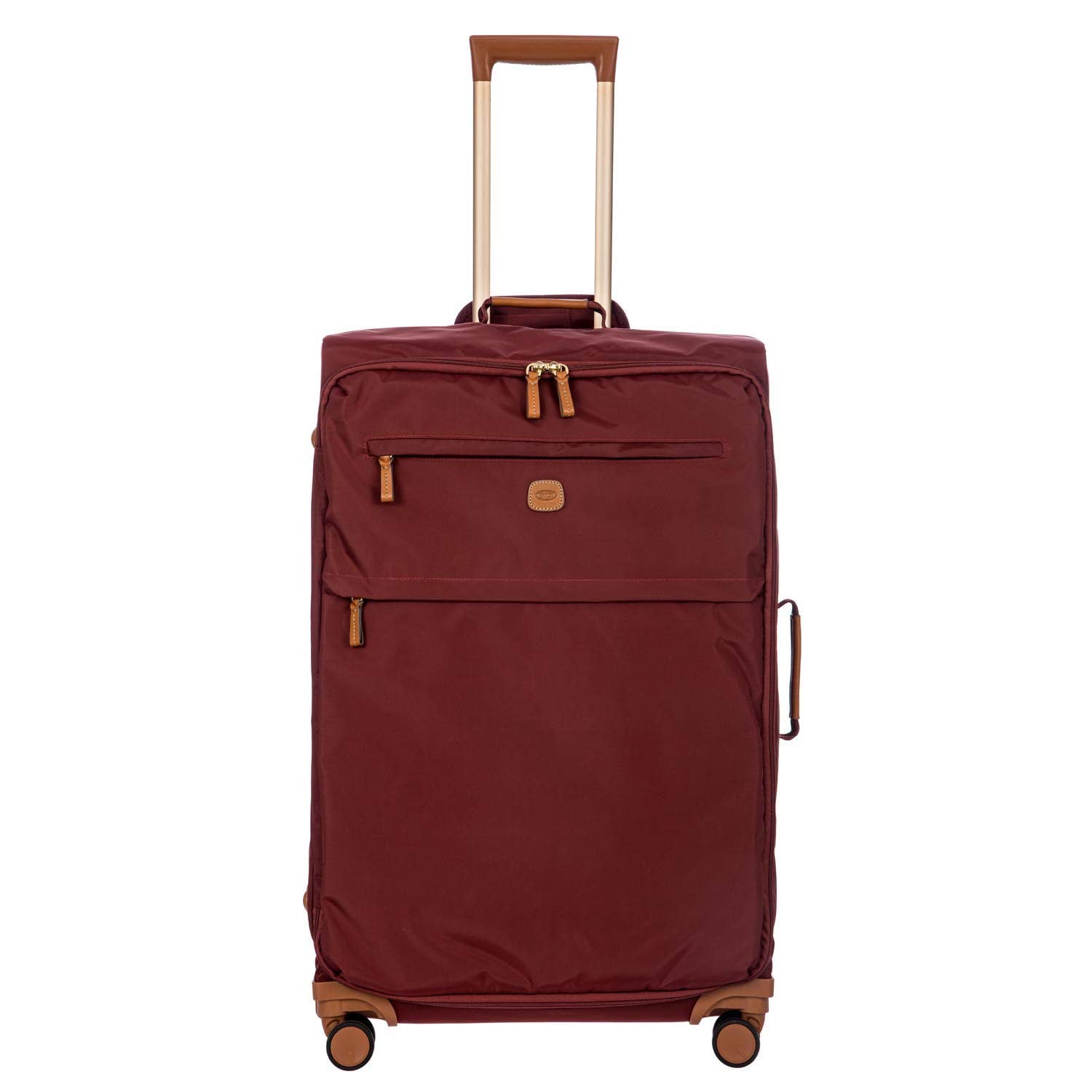 Brics | 30” Spinner w/ Frame Suitcase | Bordeaux | Lightweight with Softside Exterior | Convenient H