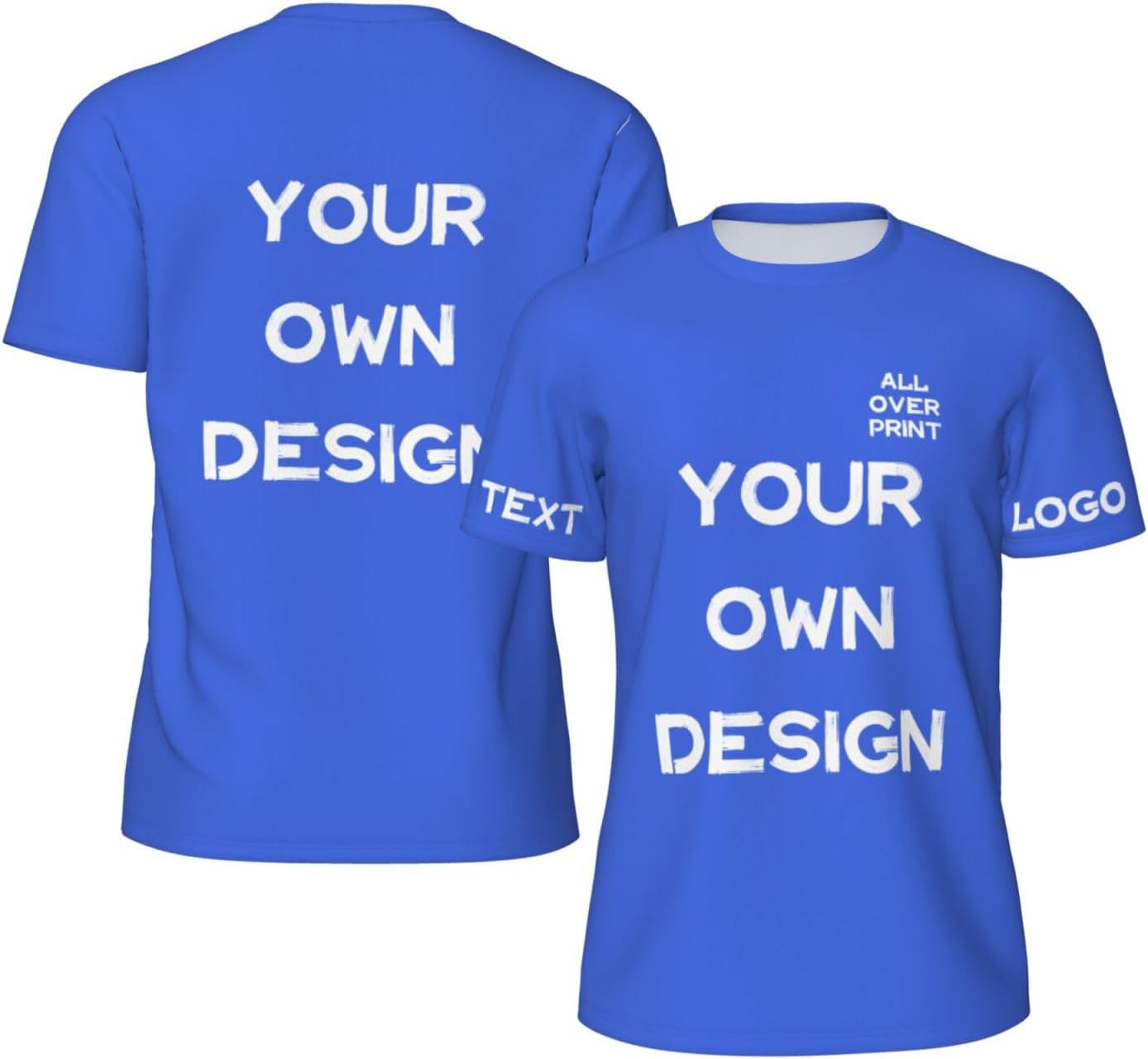 Custom T Shirts with Logo Text Image Custom Shirt Printable On 4 Sides Funny Shirts for Men