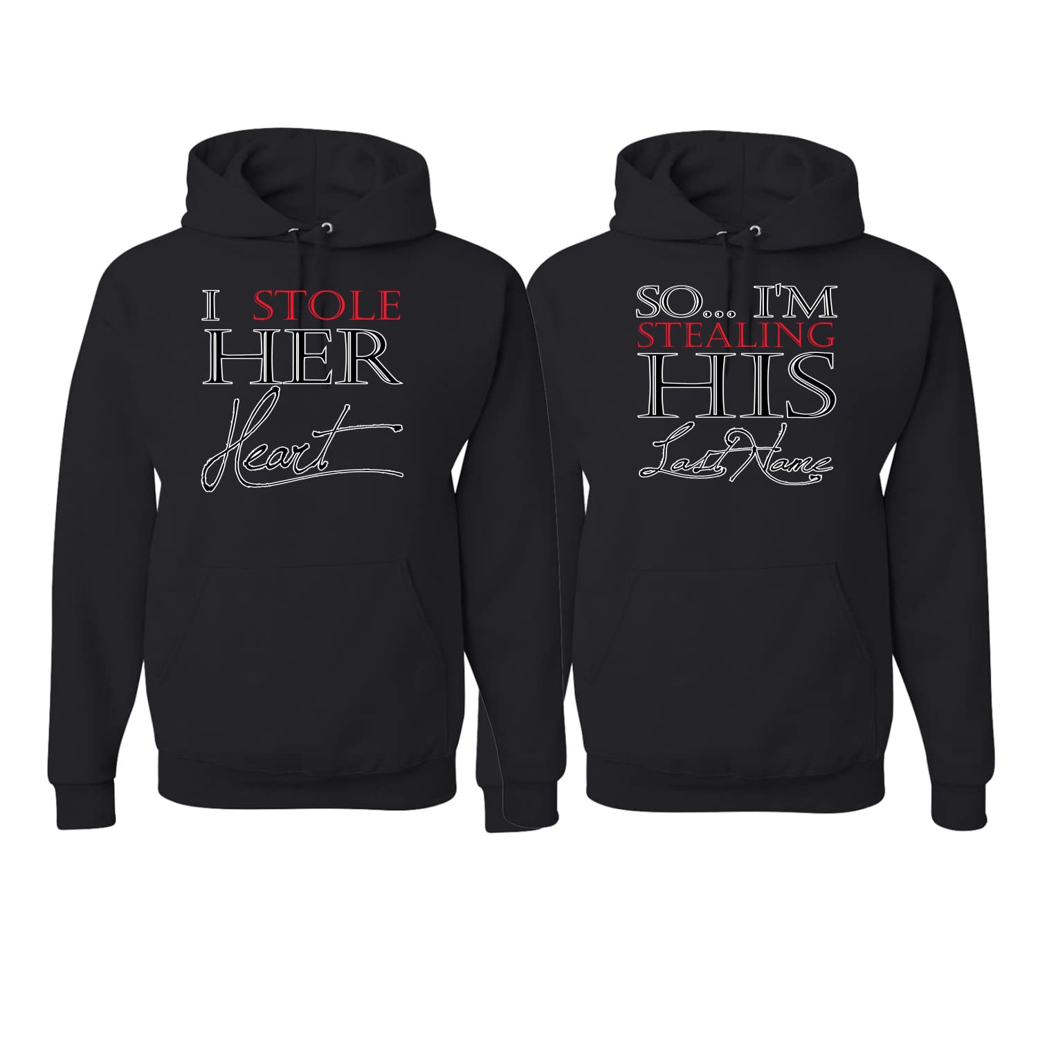 I Stole Her Heart Couples Hoodie Set