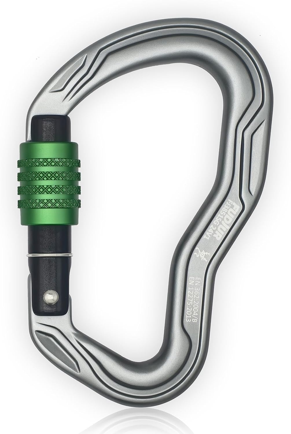CE Certified 30KN Screwgate Locking Climbing Carabiner Clip Lock Heavy Duty Carabiner for Rock Climbing Hammocks Rappelling Rescue and Hunting D-Shaped