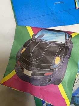 昔のガチャガチャ　ディスプレイ用台紙セット「スーパーカー消しゴム」 昔のガチャガチャ ディスプレイ用台紙セット「スーパーカー