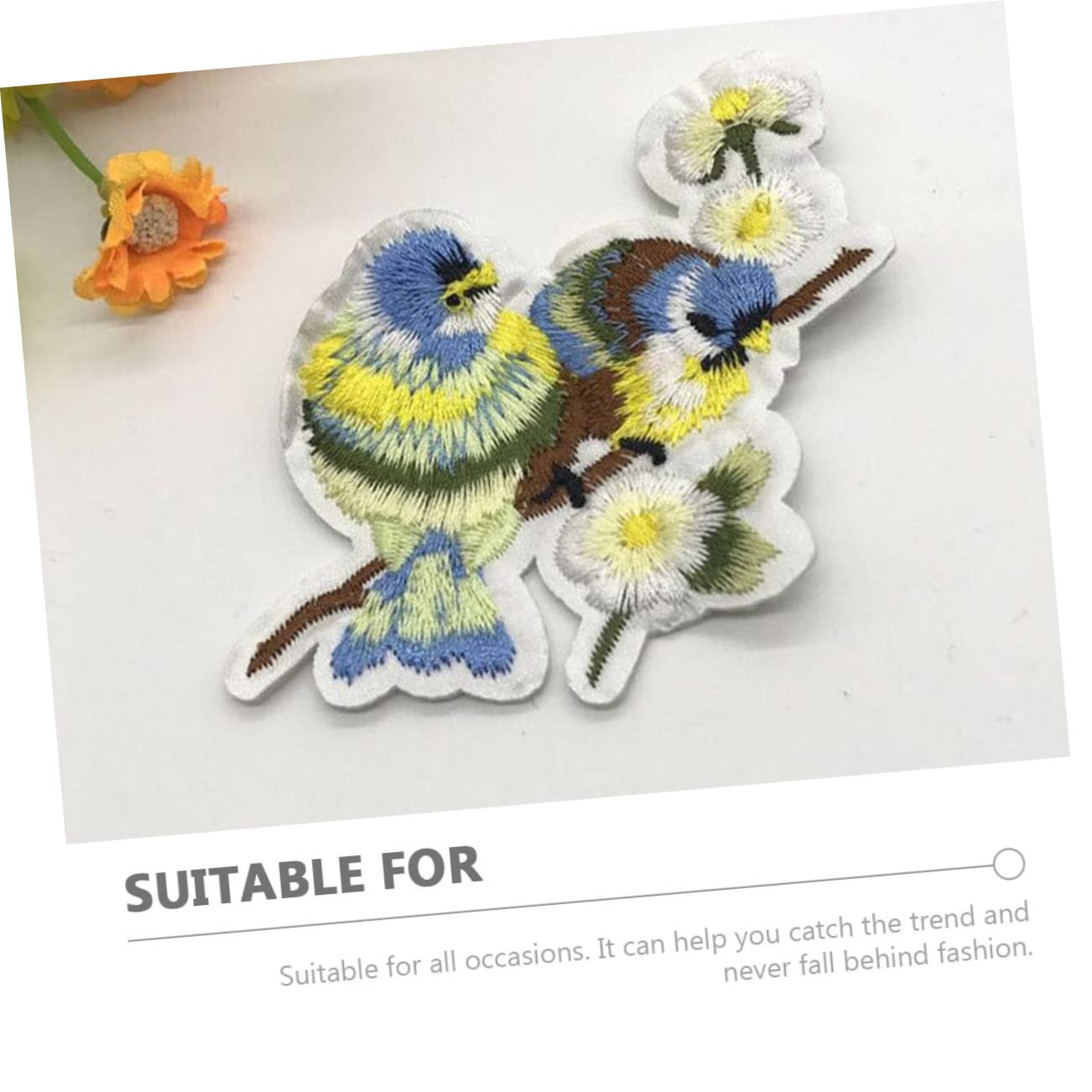 Applikationen für Kleidung, Stickerei-Applikations-Patches, 15 Stück, Vogel-Stickerei-Patch, Kleidungs-Applikation