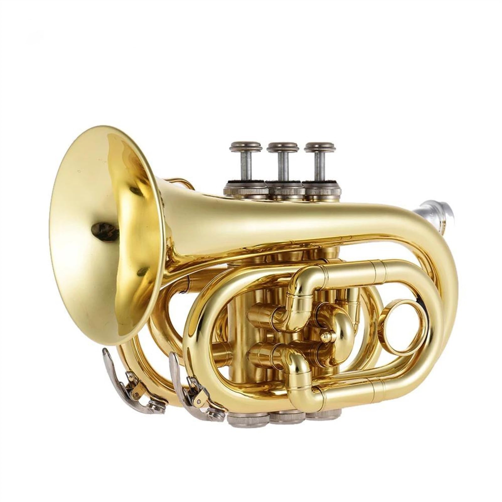 Trombette Guanti Per Strumenti A Fiato In Ottone Con Tono Piatto B Bb Per Tromba Tascabile Professionale