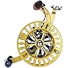 Kite Line Reel Winder Magnesium Alloy Hand-cranked Stainless Steel Kite Wheel Kite Reel with Brake Strap for Outdoor Wide Area Park Field Kite Flying