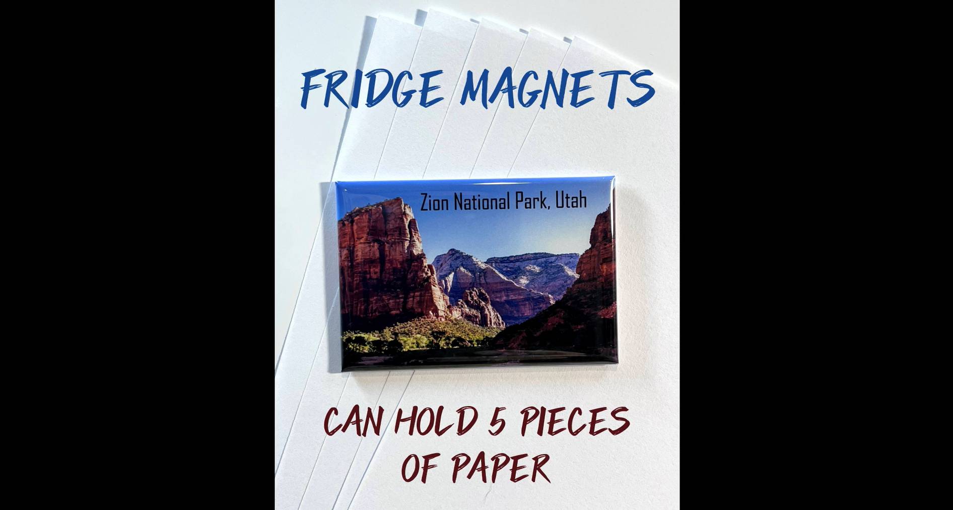 Imán para refrigerador rectangular 2x3 pulgadas miniatura 4