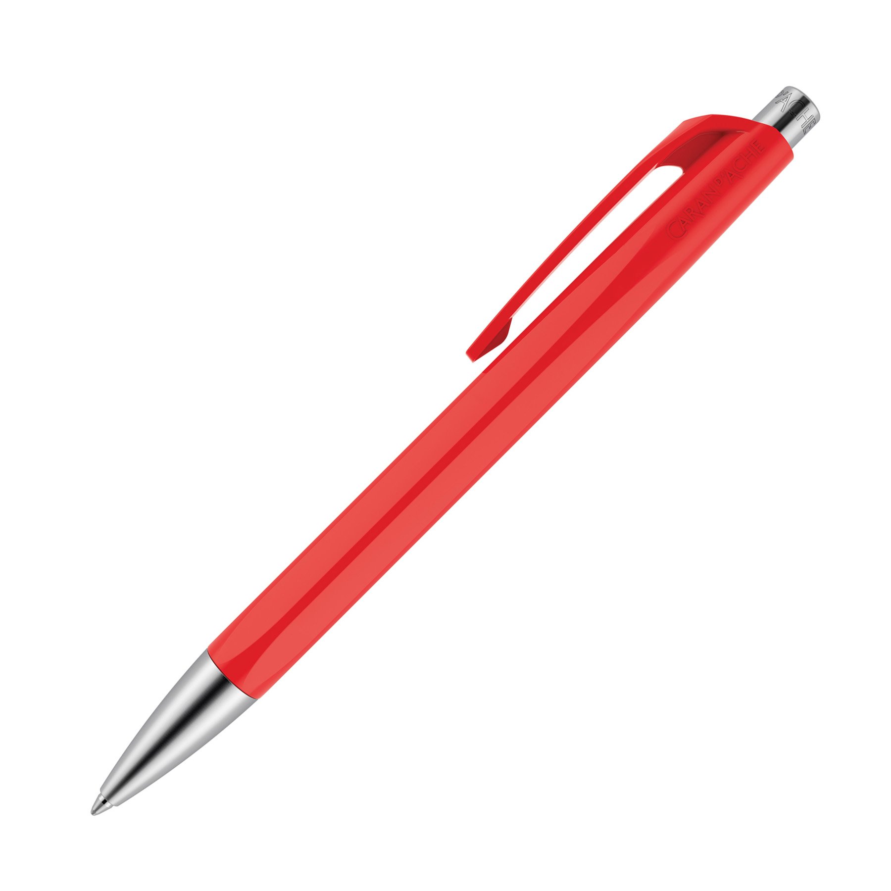 Caran D'ache 888 Infinite Ballpoint Pen - Scarlet - Refillable Ballpoint Pen