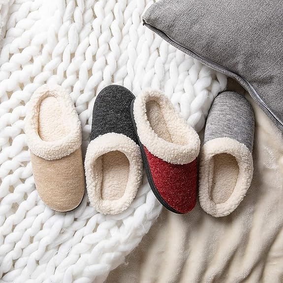Image of Wishcotton Fuzzy Women's Slippers, Warm House Shoes