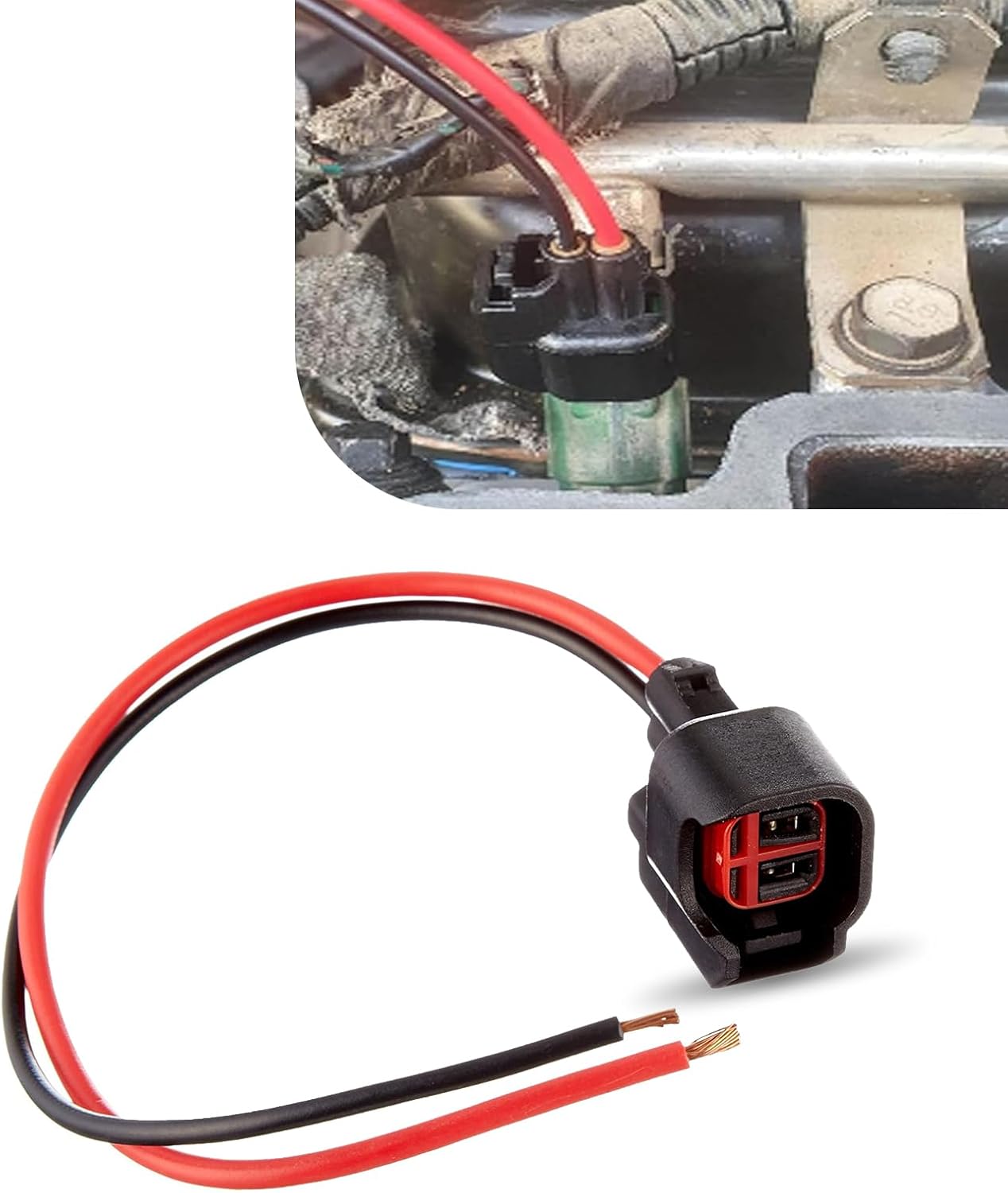 Gseigvee 1 PC Car EV6 EV14 Fuel Injector Connector