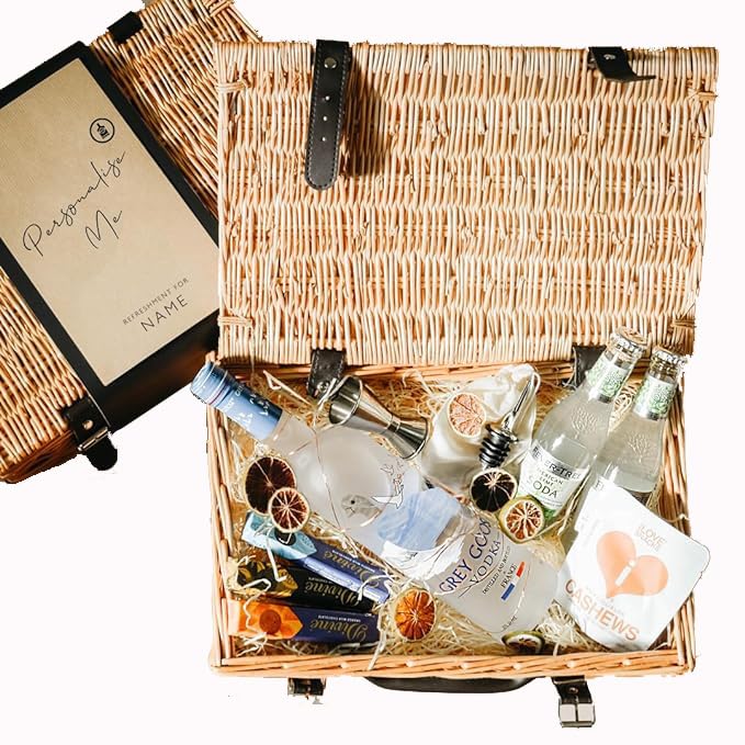 Personalised Grey Goose Vodka 70cl Gift Set Hamper with Fever-Tree Mexican Lime Soda & Gourmet Chocolate | Vodka Gifts For Men, Women | Birthday, Christmas Hampers, Corporate Clients | By SpiritSmith