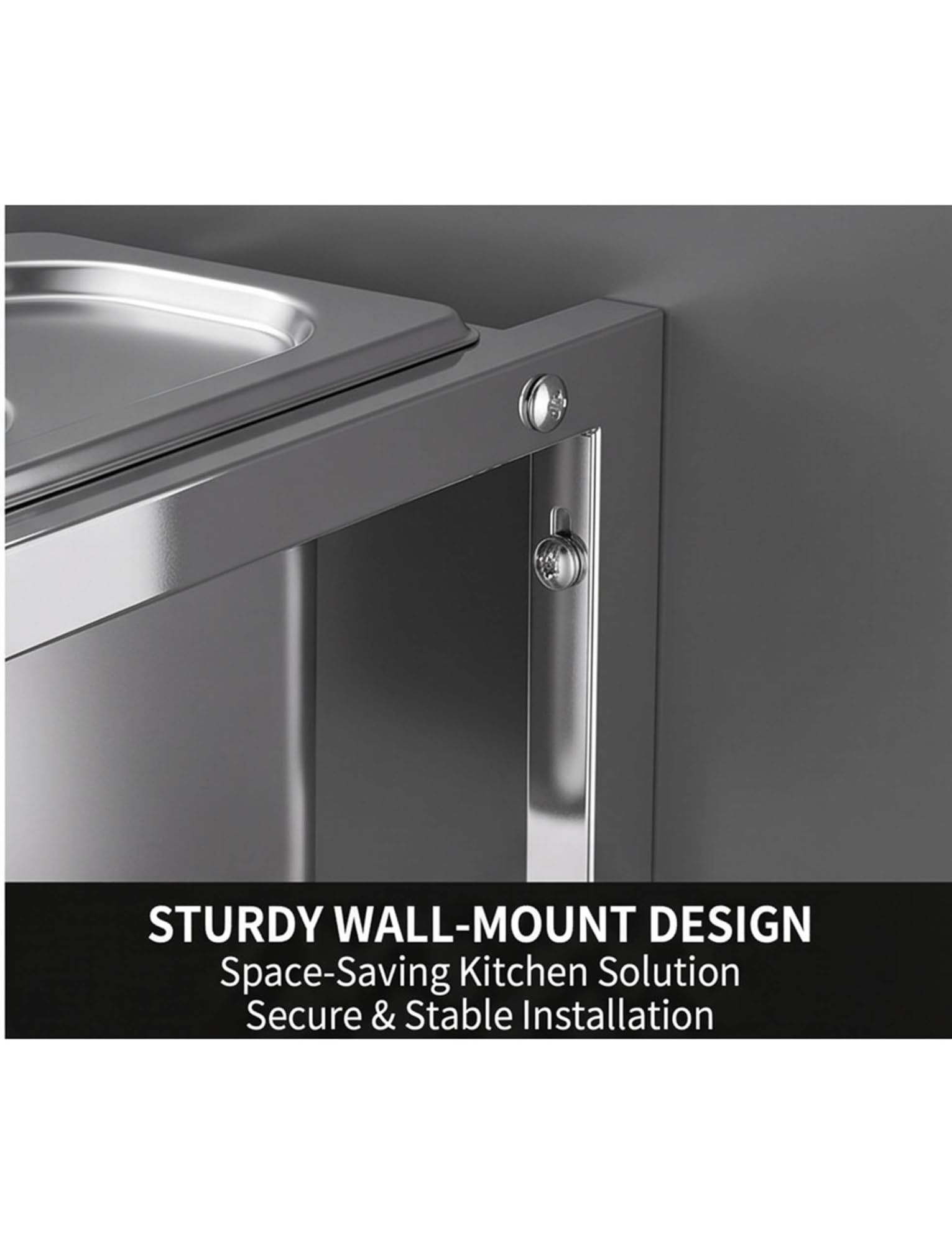 Stazione per pizza in acciaio inox, organizer per condimenti a 8 scomparti con coperchi e cucchiai, padelle angolate rimovibili per buffet o insalate, design facile da pulire