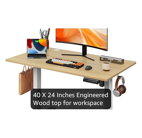 Amazon.com: DEVAISE 40 Inch Electric Standing Desk, 3 Adjustable